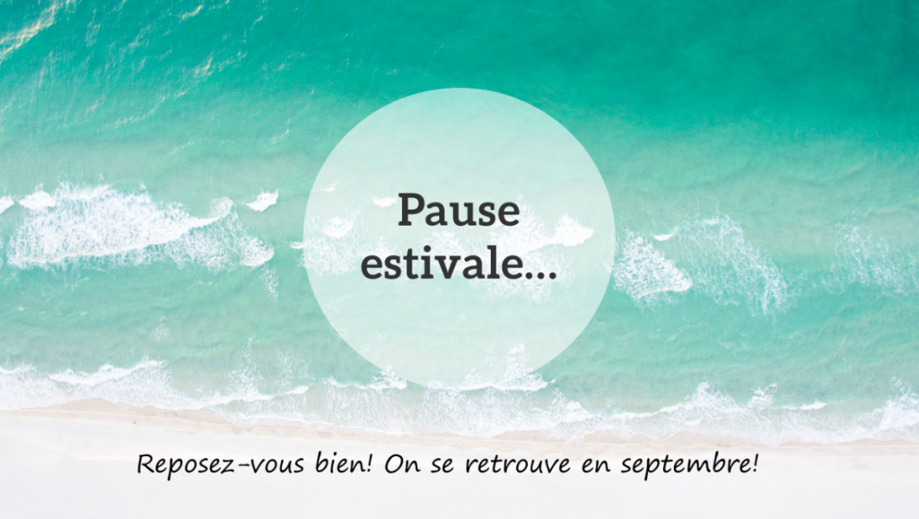 Pause estivale - Icone Summer break - Icon