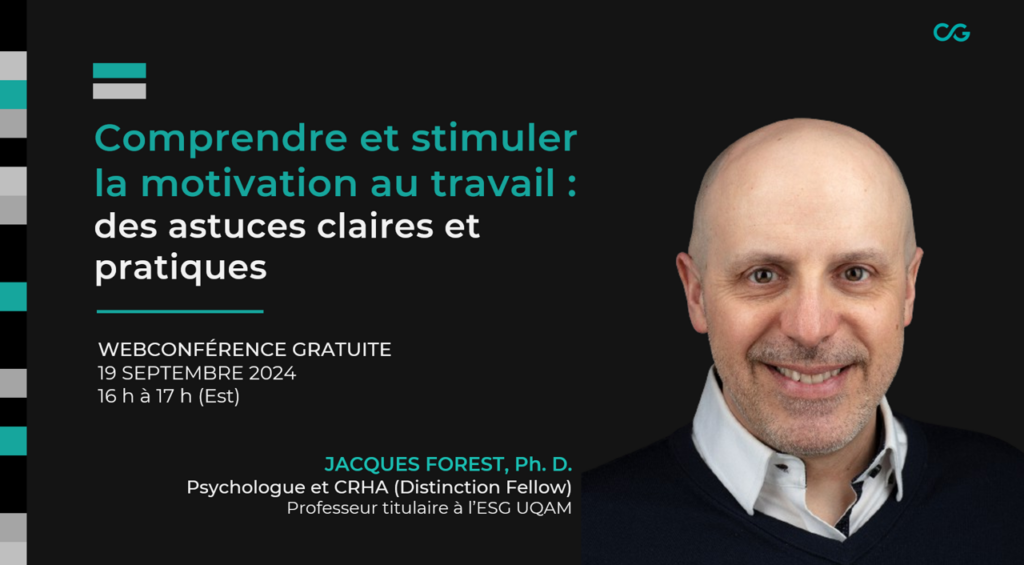 La  motivation au travail avec Jacques Forest