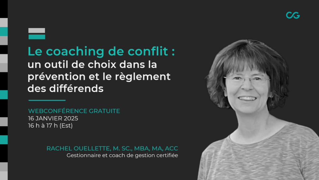 Le coaching de conflit avec Rachel Ouellette