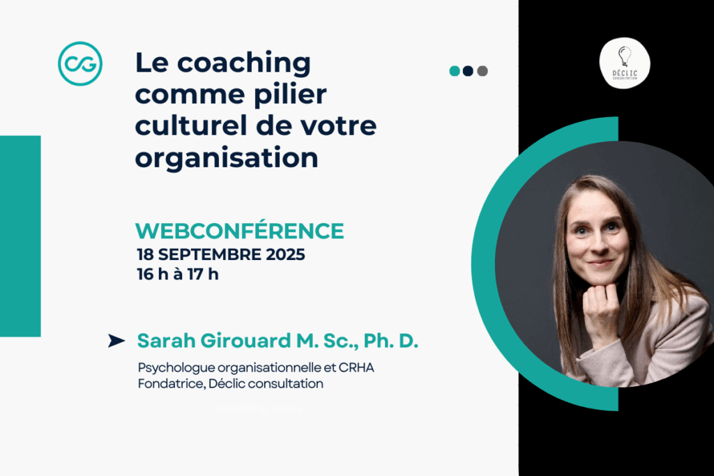 Webconférence gratuite - Le coaching comme pilier culturel de votre organisation